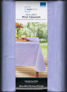 Mainstays 60"X84" Rectangular PEVA Vinyl Lavender Tablecloth - New - Picture 1 of 2