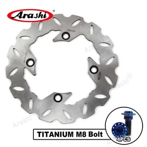 Rotor de disco de freno trasero + pernos M8 aptos para Honda XR650L 1993-2017 CBR600RR 2003-2015 - Imagen 1 de 8