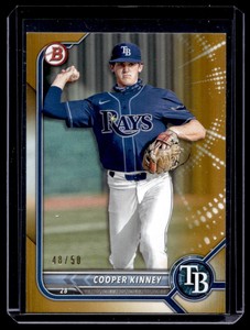 2022 Bowman Prospects Gold Cooper Kinney 48/50 Tampa Bay Rays #BP-54