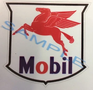 Mobil Oil  Car Vespa Lambretta Scooter Camper Van Decal Sticker - Picture 1 of 1