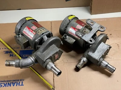 Teel 2P123 self priming centrifugal chemical pump 3/4 hp 3 phase Dayton 3N472A - Image 1 of 4