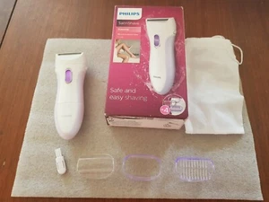 PHILIPS Rasoir Violet HP6342/00 SatinShave Essentiel + 4 Accessoires - Picture 1 of 10