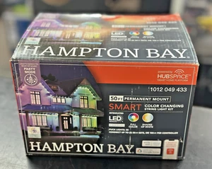 Hampton Bay 50 Ft Smart Color Changing Permanent Mount String Light Kit - Picture 1 of 2