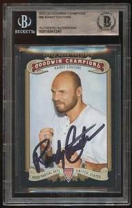 Randy Couture #80 signed Autogramm Auto 2012 UD Goodwin Champions Karte BAS Slab - Bild 1 von 1