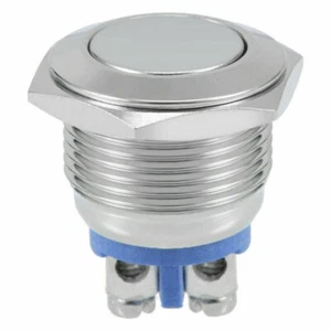 Drucktaster Schalter Auto KFZ OFF-ON Button Hupe Switch 12V - 250V / 3A Ø16mm #T - Bild 1 von 8