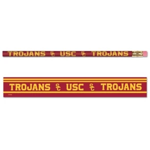 USC TROJANS TEAM LOGO 6-PACK PENCILS NEW WINCRAFT 👀 - Picture 1 of 1