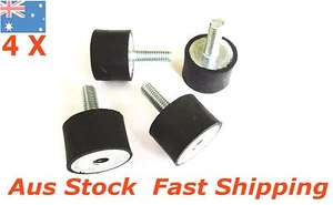 Rubber Vibration Mount M8 MF Male Female Bobbin Isolator 30d X 20hmm fCar 4pc - Imagen 1 de 8