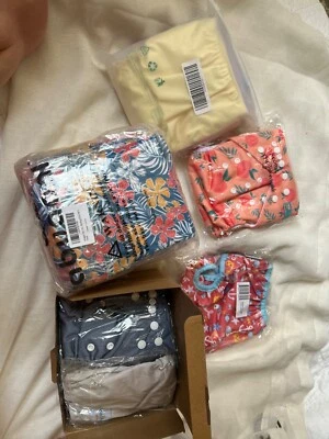 Brand New Cloth Diaper Stash- Happy Flute, Alva baby, Baby goal, & Osocozy  - Image 1 of 4