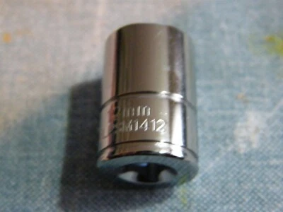 Blue Point 12mm 6 point 1/4" drive socket BLPSM1412 shallow NEW unused - Image 1 of 3