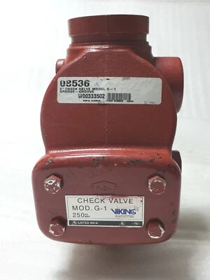 VIKING 08536 FIRE SPRINKLER SWING CHECK VALVE 3" MOD G-1 - 250 PSI Groove/Groove - Image 1 of 4