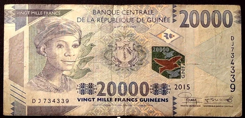 GUINEE 2015 20000 FRANCS  BANKNOTE    INV#B10316 Cover