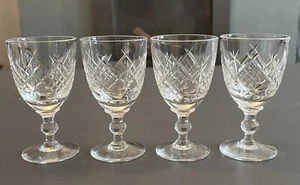 X2 WEBB CUT CRYSTAL LIQUEUR GLASSES - Picture 1 of 3