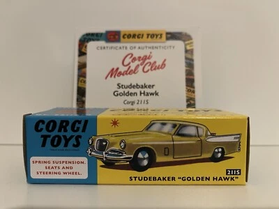Corgi Model Club 211S Studebaker Golden Hawk BNIB with COA - Image 1 of 4