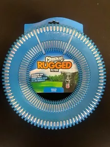 9.75" Blue Chuckit Medium Dog Toy frisbee Rugged Flyer Disc Throw Chew Play - Picture 1 of 1