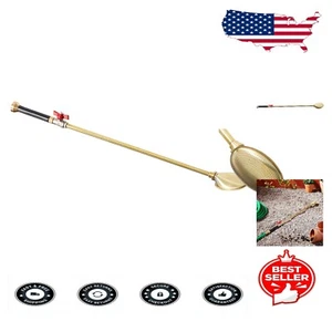 Haws 24" All Brass Watering Lance with Adjustable Flow and Fine Rose Nozzle - Picture 1 of 6