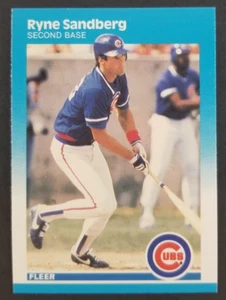 Tarjeta de béisbol Ryne Sandberg 1987 Fleer #572 (nm) - Imagen 1 de 2