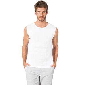 2er Herren Shirt TankTop Unterhemd Unterwäsche Ärmellos 100% Baumwolle 2024 - Bild 1 von 3