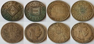 Austria 1/2-1 Schilling 1-2 Corona (Crown) 1893-1929 Silver Coins Choice of Year - Picture 1 of 31