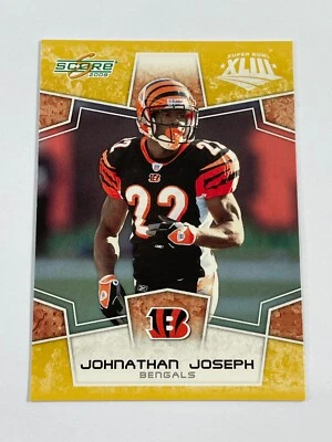 Super Bowl XLIII 2008 Score Football Gold #66 - Johnathan Joseph - Bengals Foto 1 de 2