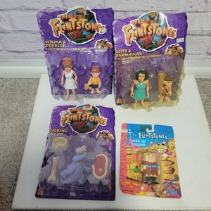 Nuevo en Paquete Lote de Figuras Picapiedra Años 90 Wilma Dino Betty Barney Mattel - Imagen 1 de 8