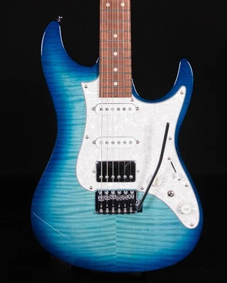 Ibanez AZ22S1F Flame Top Eléctrico, Transparente Turquesa Burst Foto 1 de 4