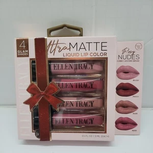 Ellen Tracy 4-Piece Ultra Matte Liquid Lip Color SEALED BOX EXP. 07-10-2025 - Picture 1 of 4