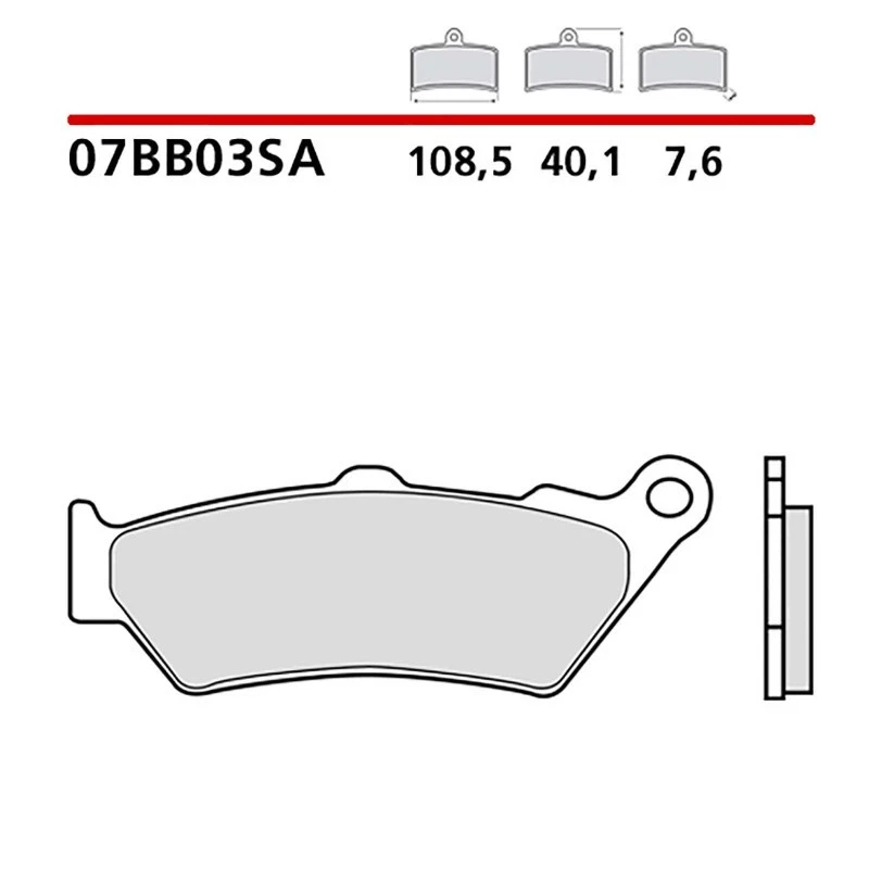 BREMBO KIT PASTIGLIE FRENO ANT. MONTA SU DUCATI PAUL SMART LE 1000 06-08-07BB03S Foto 1 de 1