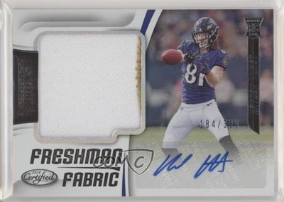 2018 Certified Freshman Fabric Signatures Mirror Hayden Hurst Rookie Auto RC - Image 1 of 2