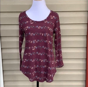 NWT Lucky Brand women’s longsleeve plum shirt  - Picture 1 of 7