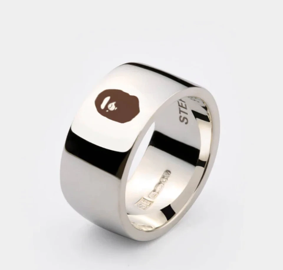 Anillo de plata esterlina Stephen Einhorn X A Bathing Ape talla 12 Foto 1 de 1