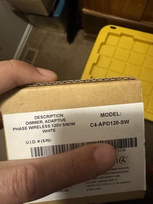 Control 4 Adaptive Phase C4-APD120 Dimmer 120V Snow Brand New - Image 1 of 2