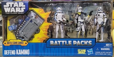 Star Wars Clone Wars Defend Kamino Battlepacks Hasbro MISB Blitz Echo Fives - Imagem 1 de 4
