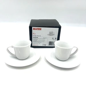 Set De 2 Tazas + Plato Alessi KU Café 7 Cl Diseño Toyo Ito Nuevo DTI05/76s NUEVO - Bild 1 von 10