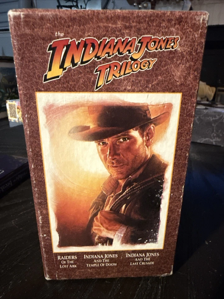 Indiana Jones Trilogy VHS 1989 3-Tape Collectors Edition H. Ford - Image 1 of 4
