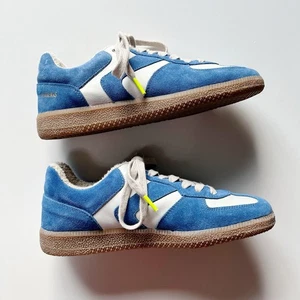 Verbenas Neu ohne Karton Damen Gr. 39 US 8 Echtleder Wildleder royalblau Sneaker - Bild 1 von 9