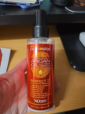 Creme of Nature, Argan Oil for Hair Perfect 7-in-1 Leave-in Treatment 5.1 Fl oz - Image 1 of 4