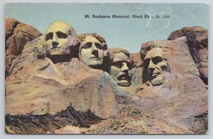 Cartolina Mount Rushmore Black Hills South Dakota non spedita - Foto 1 di 2