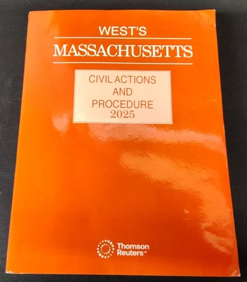 West's Massachusetts Civil Actions and Procedure 2025 - Image 1 of 4