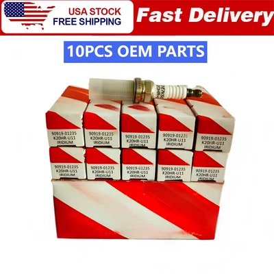 GENUINE OEM 90919-01235 Toyota 4Runner Tacoma FJ Cruiser V6 4.0L Spark Plug SET Foto 1 de 4