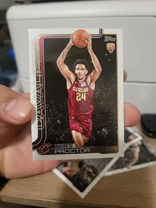 2025-26 Topps #250 Tyrese Proctor RC Cleveland Cavaliers - Picture 1 of 2