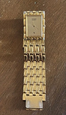 Reloj de pulsera Citizens CQ de cuarzo tono dorado para hombre 2838-S05006 SMW Foto 1 de 4