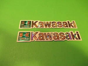 KAWASAKI KX KXF 65 80 85 100 125 250 450 CHROME MOTORCYCLE MOTOCROSS STICKERS - Picture 1 of 1