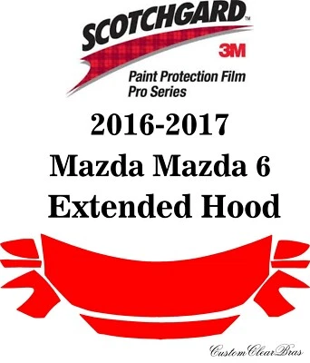 Película de protección de pintura 3M Scotchgard serie Pro transparente 2016 2017 Mazda Mazda 6  Foto 1 de 3