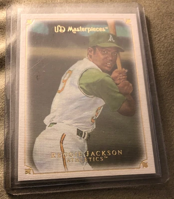 2007 Upper Deck Masterpieces Reggie Jackson Baseball Card #89 Athletics HOF - Image 1 of 2