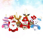  12PCS Christmas Tree Wall Ornaments with Bell Doll Hanging Decorations for Cafe