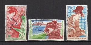 Sénégal poste aérienne série de 3 timbres oblitérés exposition d'Osaka /TE3217 - Foto 1 di 1