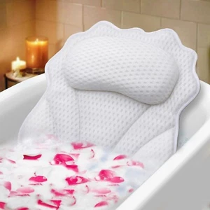 Bath Pillow Ergonomic Luxury bathtub pillow with head,Neck, Shoulder and back su - Picture 1 of 7