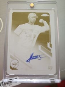 💥💥2021 Topps Chrome Andres Gimenez printing plate RC AUTO AUTOGRAPH 1/1 💥💥💥