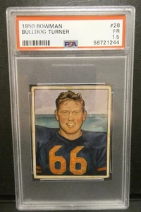 1950 Bowman Bulldog Turner #28 PSA 1.5 FR - Picture 1 of 2