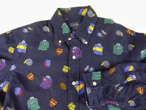 Camisa de algodón Polo Ralph Lauren LS universidad de rugby con botones $125 nueva con etiquetas - Imagen 1 de 6
